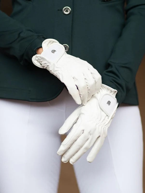 Equestrian Stockholm Riding Gloves - Motion White