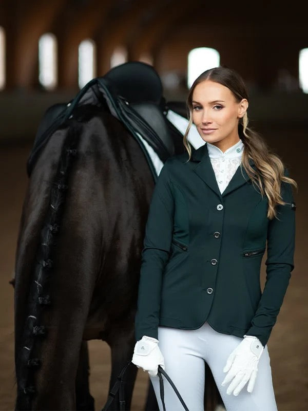 Equestrian Stockholm Riding Gloves - Motion White