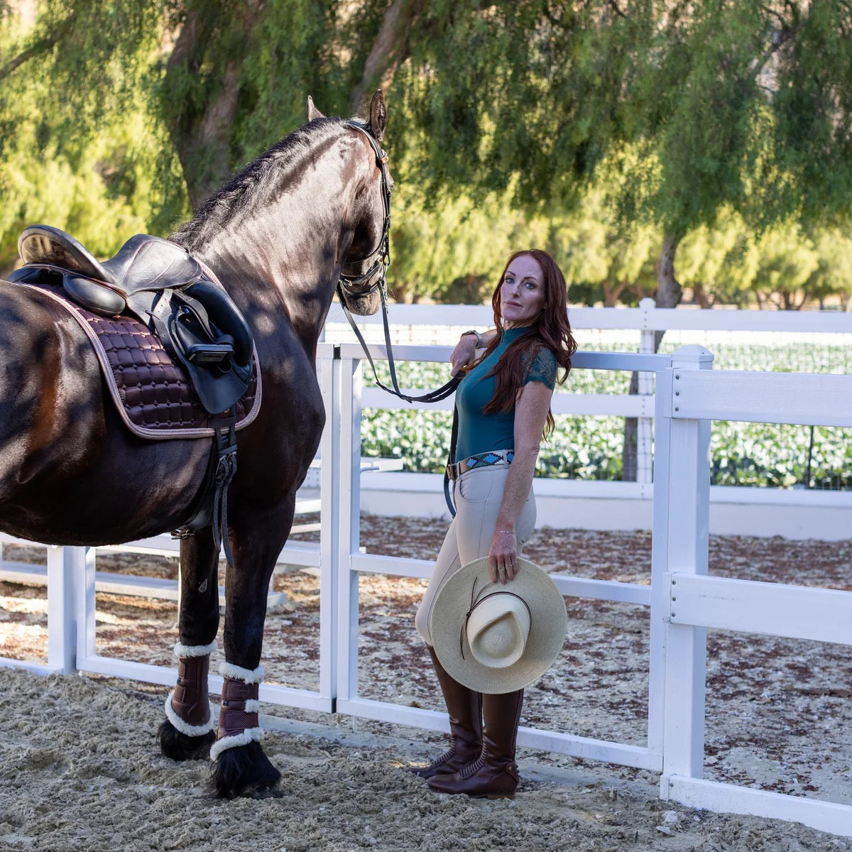 Halter Ego Satin Classic Saddle Pad - Gilded Mocha