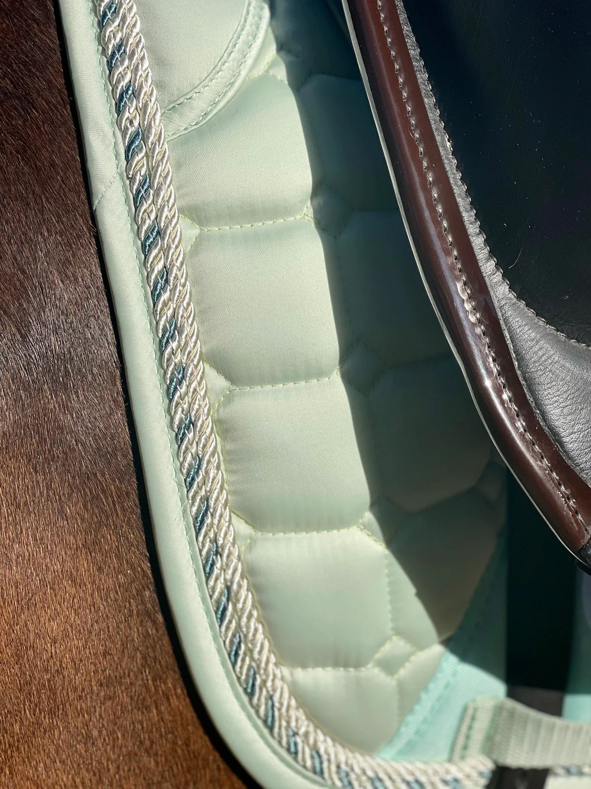 Halter Ego Satin Classic Saddle Pad - Mint Sorbet