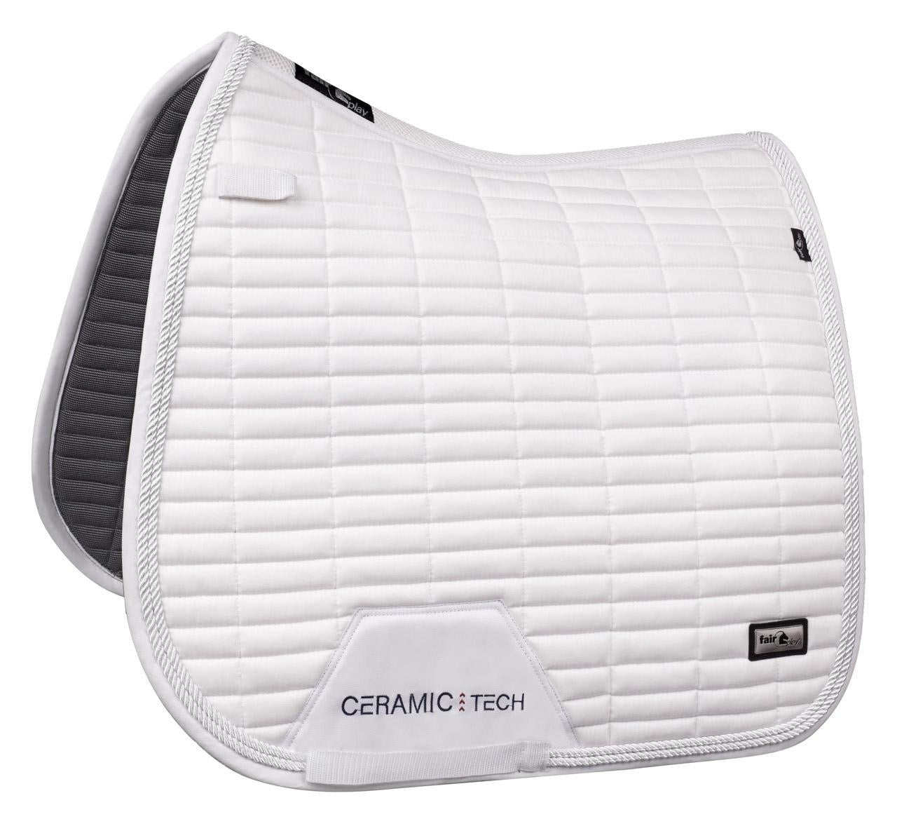 Fair Play Ceramic Quartz Saddle Pad - White