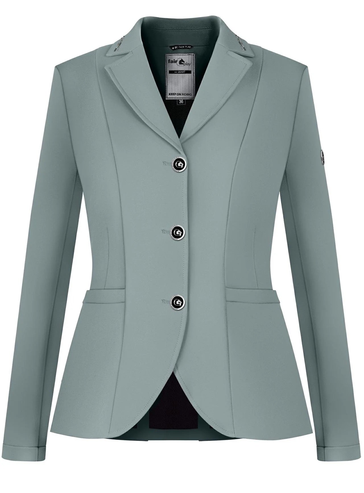 Fair Play Natalie Show Coat - Ash Blue