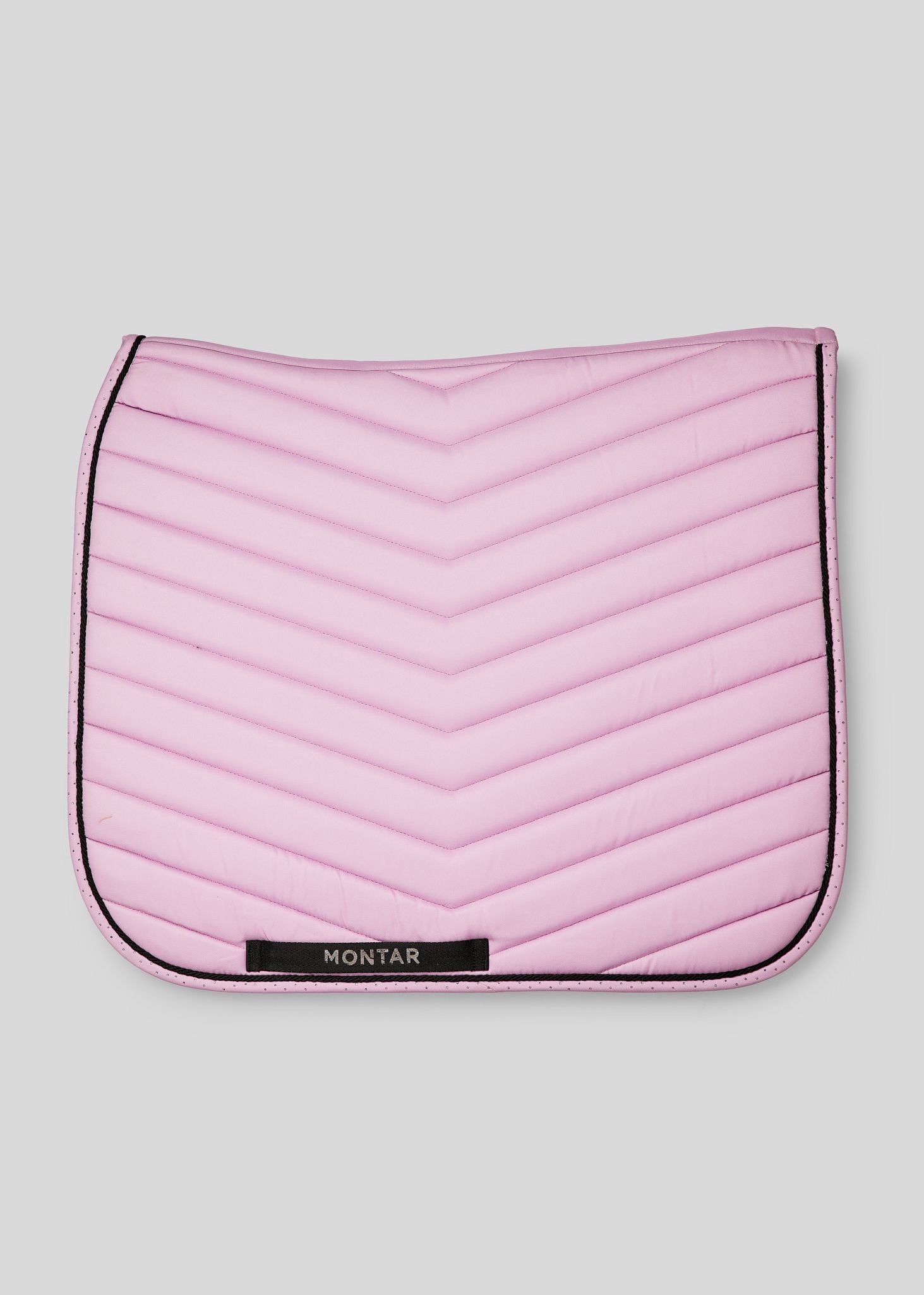 Montar Candy Pink Fair Saddle Pad w/ Gunmetal Crystals - Full Size