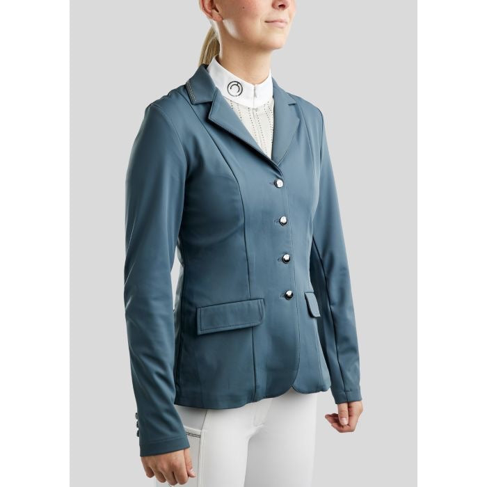 Montar MoKatniss Gun Metal Crystal Competition Coat - Dark Slate