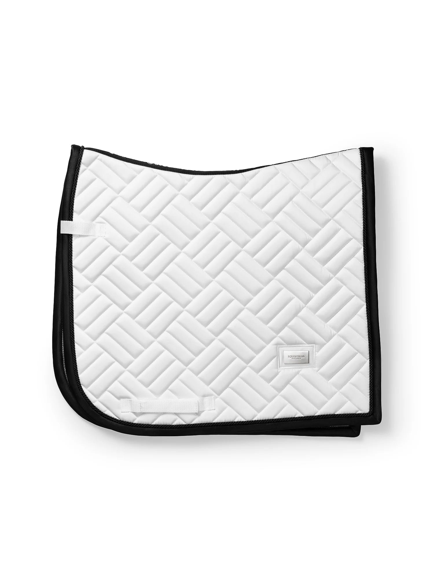 Equestrian Stockholm Modern White Black Edition Saddle Pad - Full Size