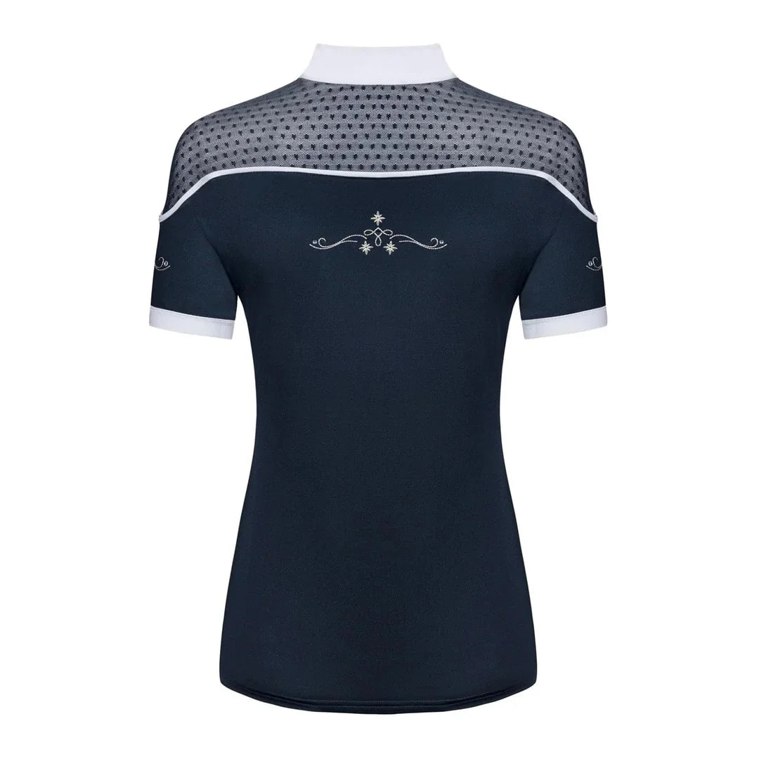 Fair Play Letizia Short Sleeve Competition Shirt - Navy Size L/40