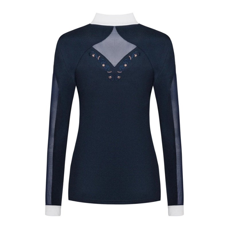 Fair Play Cathrine Rosegold Longsleeve Competition Shirt - Navy Size XS