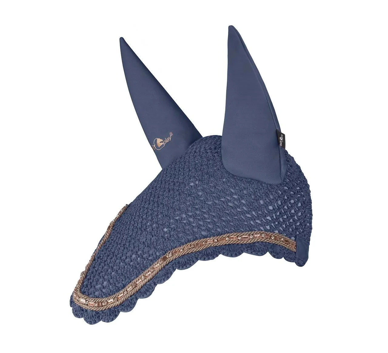 Fair Play Azuryt Rosegold Fly Veil - Steel Blue - Full