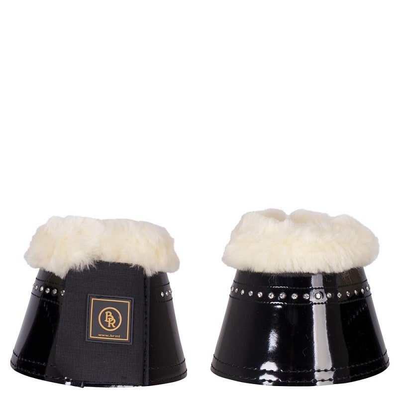 BR Overreach Bell Boots - Laquer with Fleece Black Large