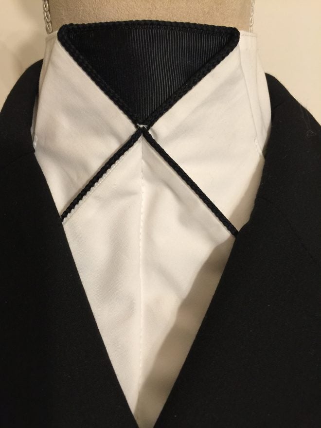 Equi-Logic Color Block Stock Tie - White/Black
