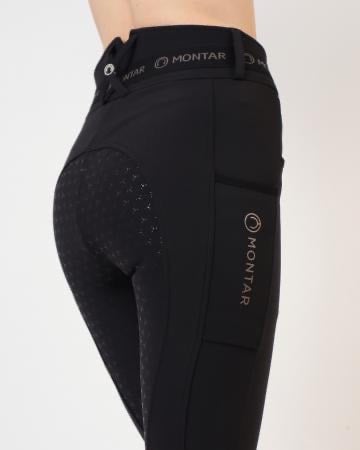 Montar Gudrun High Waist Breeches - Black - Sz 42/US30