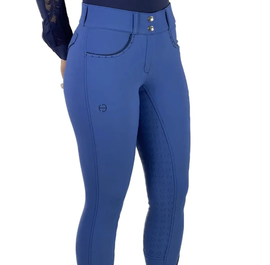 Halter Ego Crystal Evolution Breeches - Delft Blue