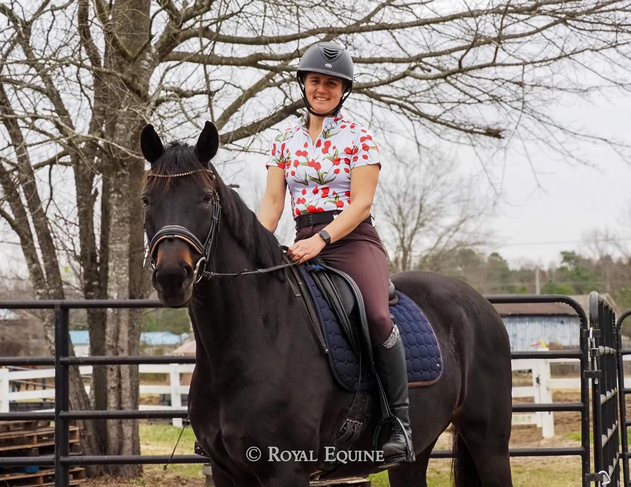 Deinhardt Designs Prints with a Purpose PETALS FOR PARKINSONS Short Sleeve Training Shirt