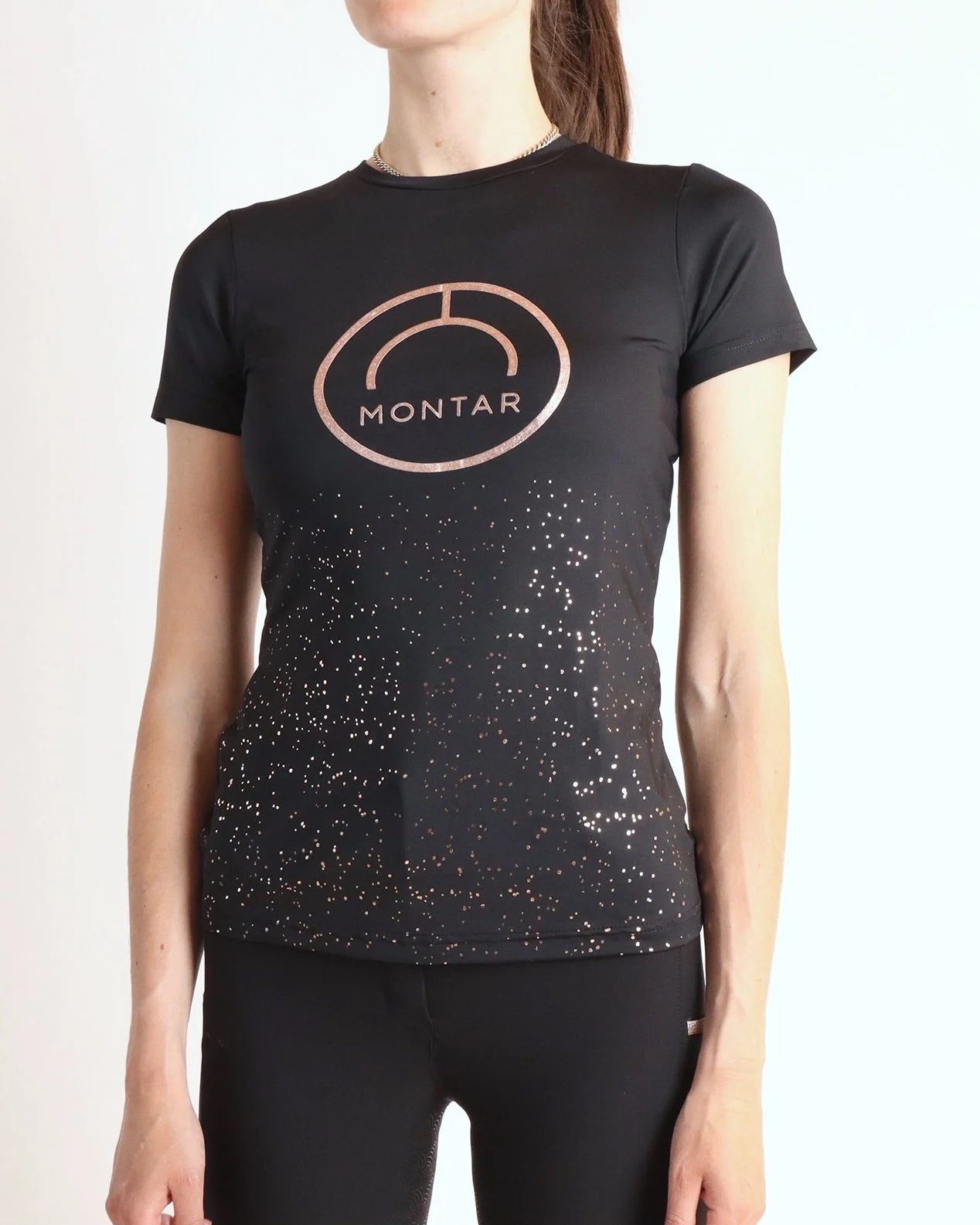 Montar MoNille T-Shirt with Rosegold Dots