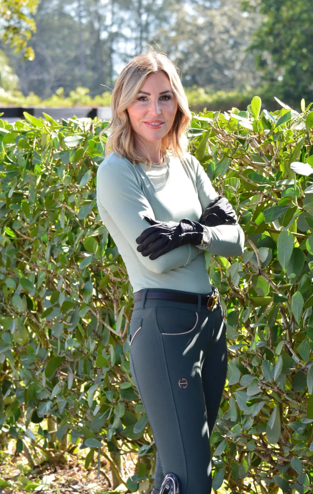 Halter Ego Evolution Breeches - Spruce & Rose Gold