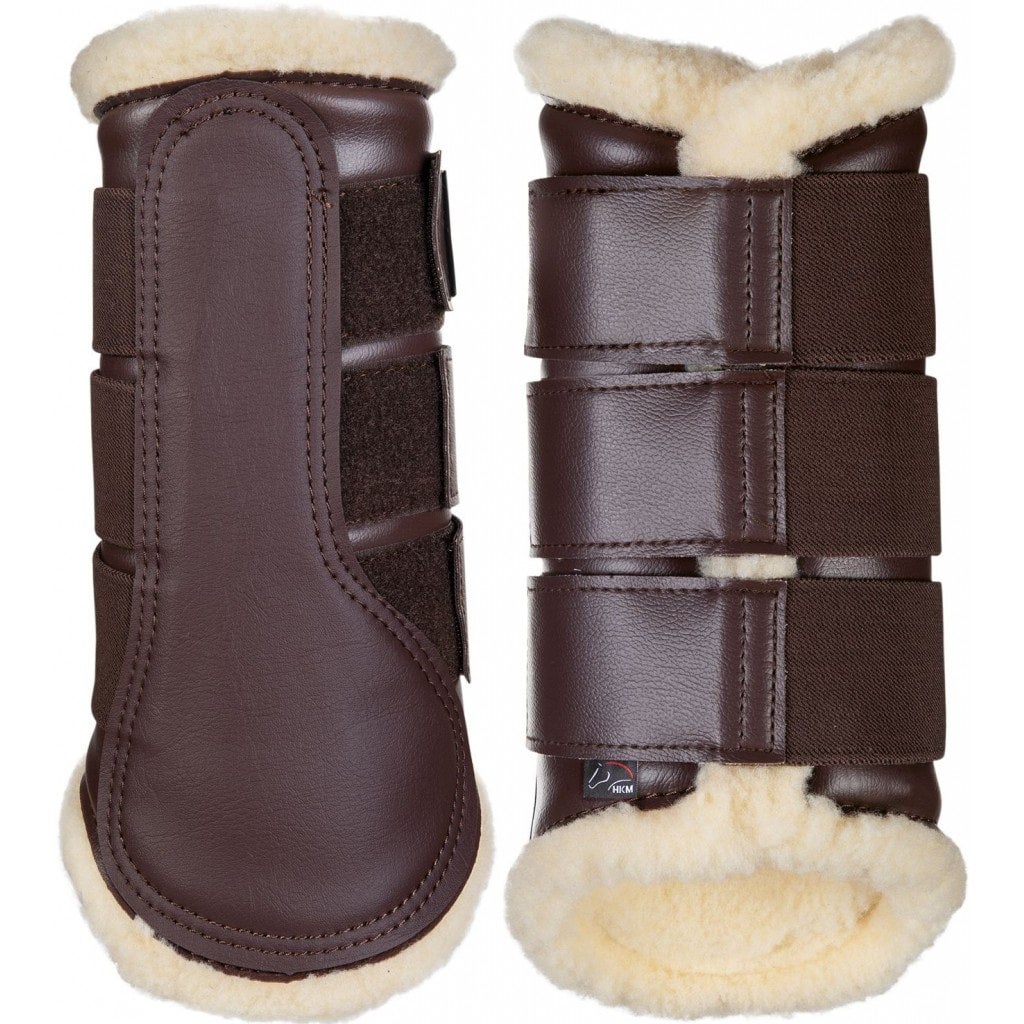 HKM Brushing Boots - Brown/Cream
